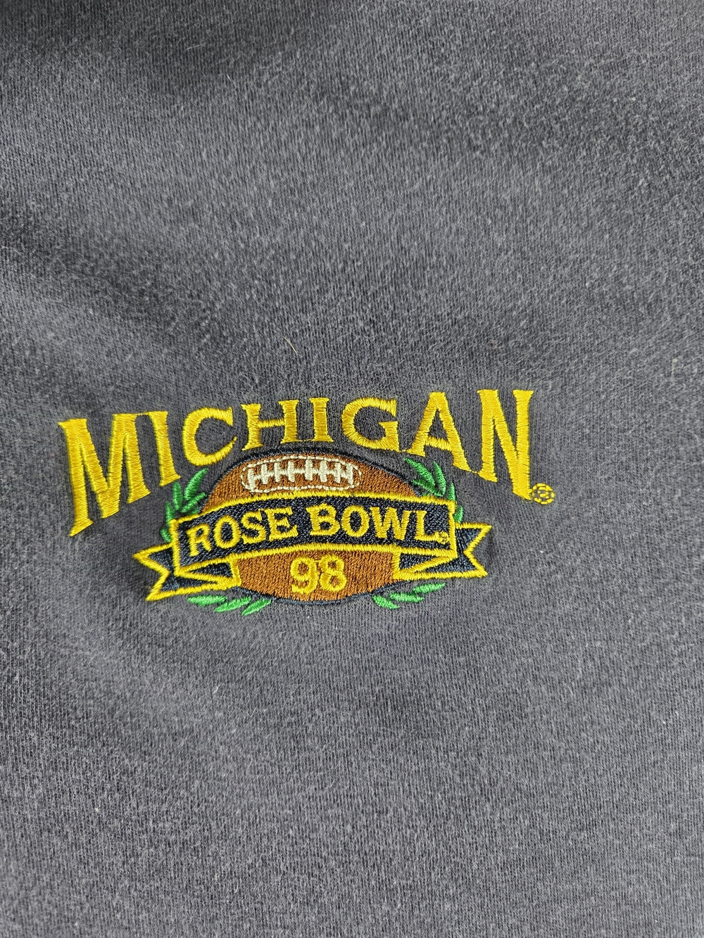 Vintage Michigan Wolverines Rose Bowl 1998 Polo Shirt XL Embroidered USA - Picture 3 of 6